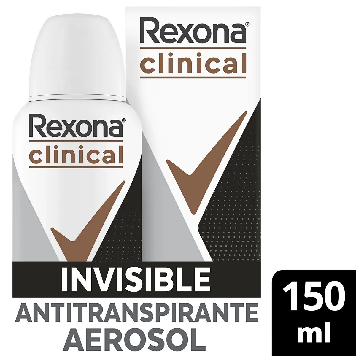 Desodorante Rexona Clinical Invisible Aerosol 150ml