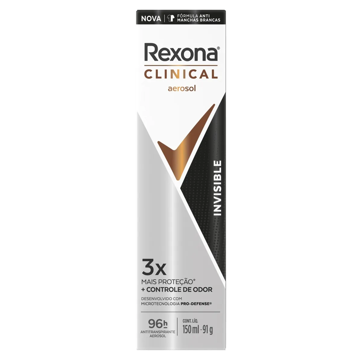 Desodorante Rexona Clinical Invisible Aerosol 150ml — foto 2