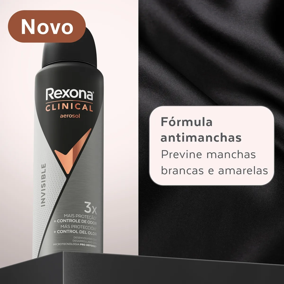 Desodorante Rexona Clinical Invisible Men Aerosol 150ml — foto 5
