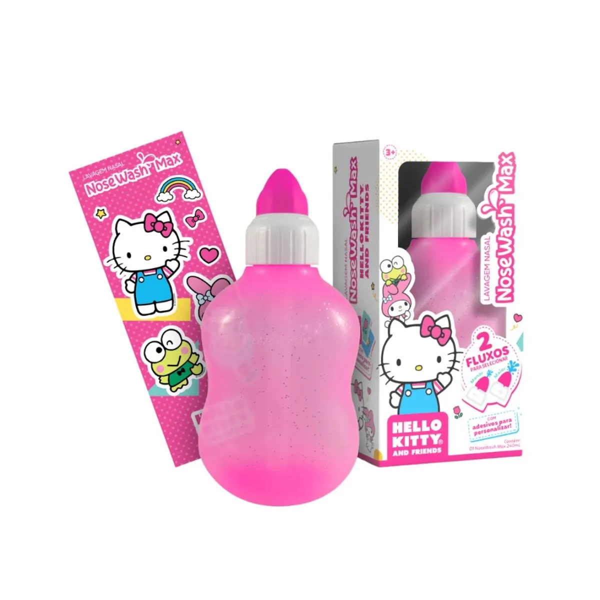 Dispositivo De Lavagem Nasal Nose Wash Max Infantil Hello Kitty 240 Ml