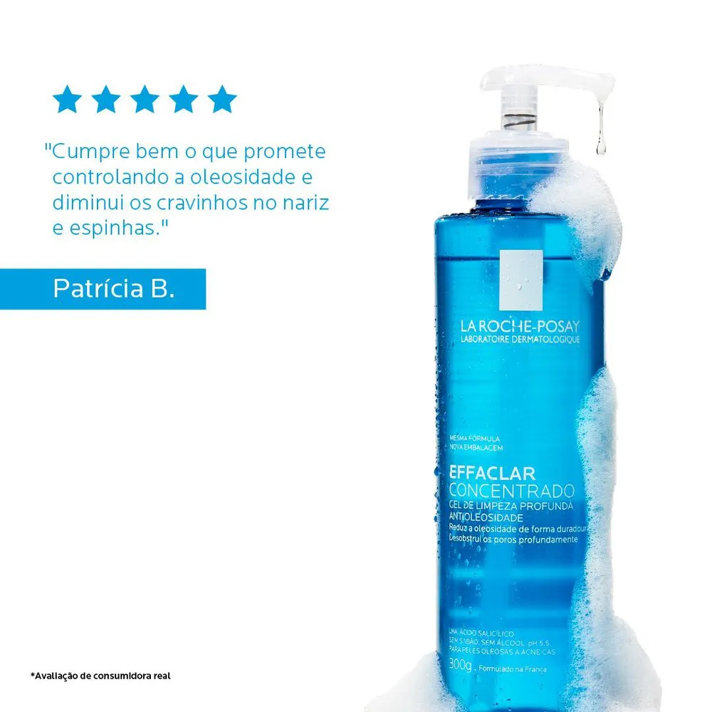 Effaclar Concentrado Gel de Limpeza Facial La Roche-Posay 300g — foto 5