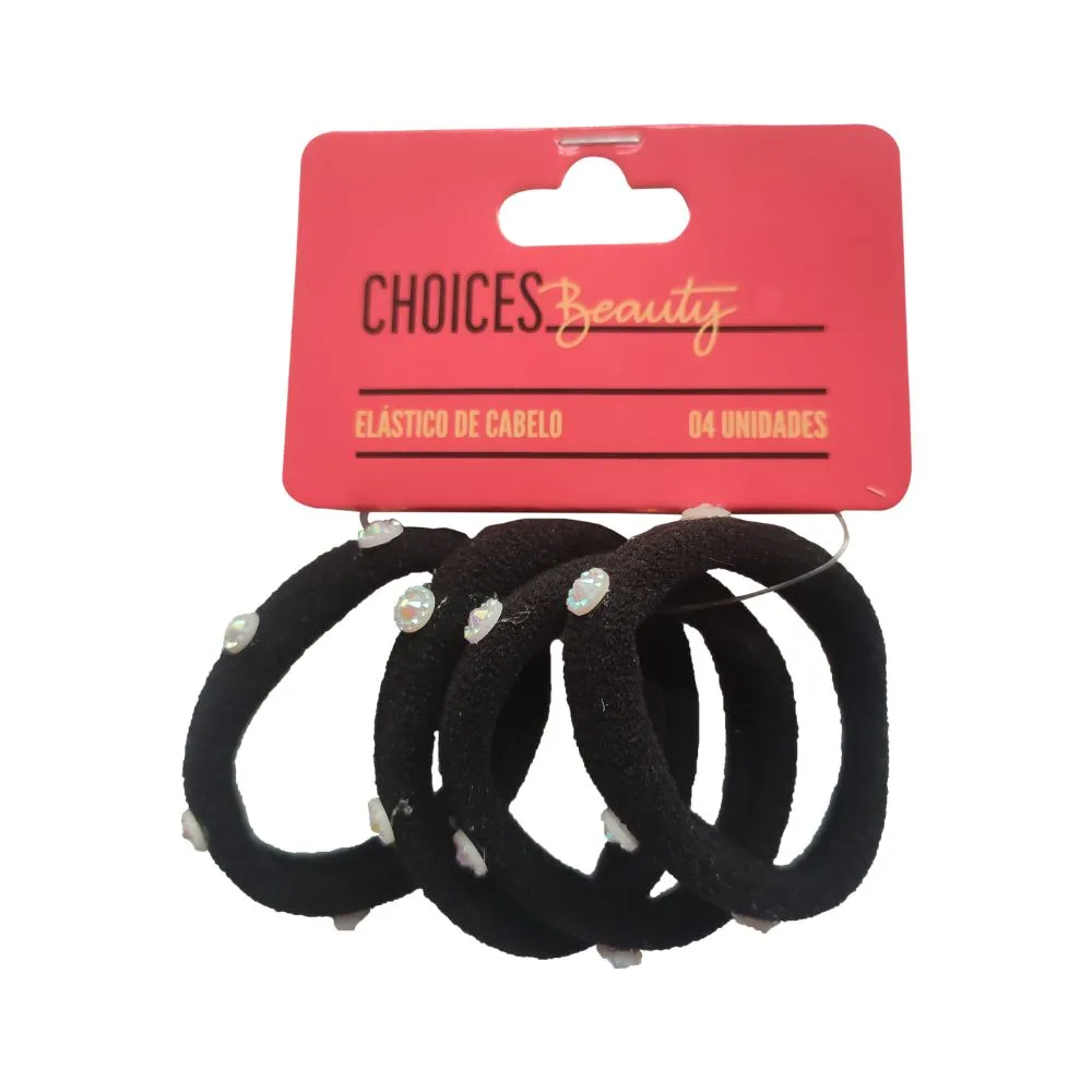 Elastico Cabelos Penduricalhos Dubai Com 4 Unidades