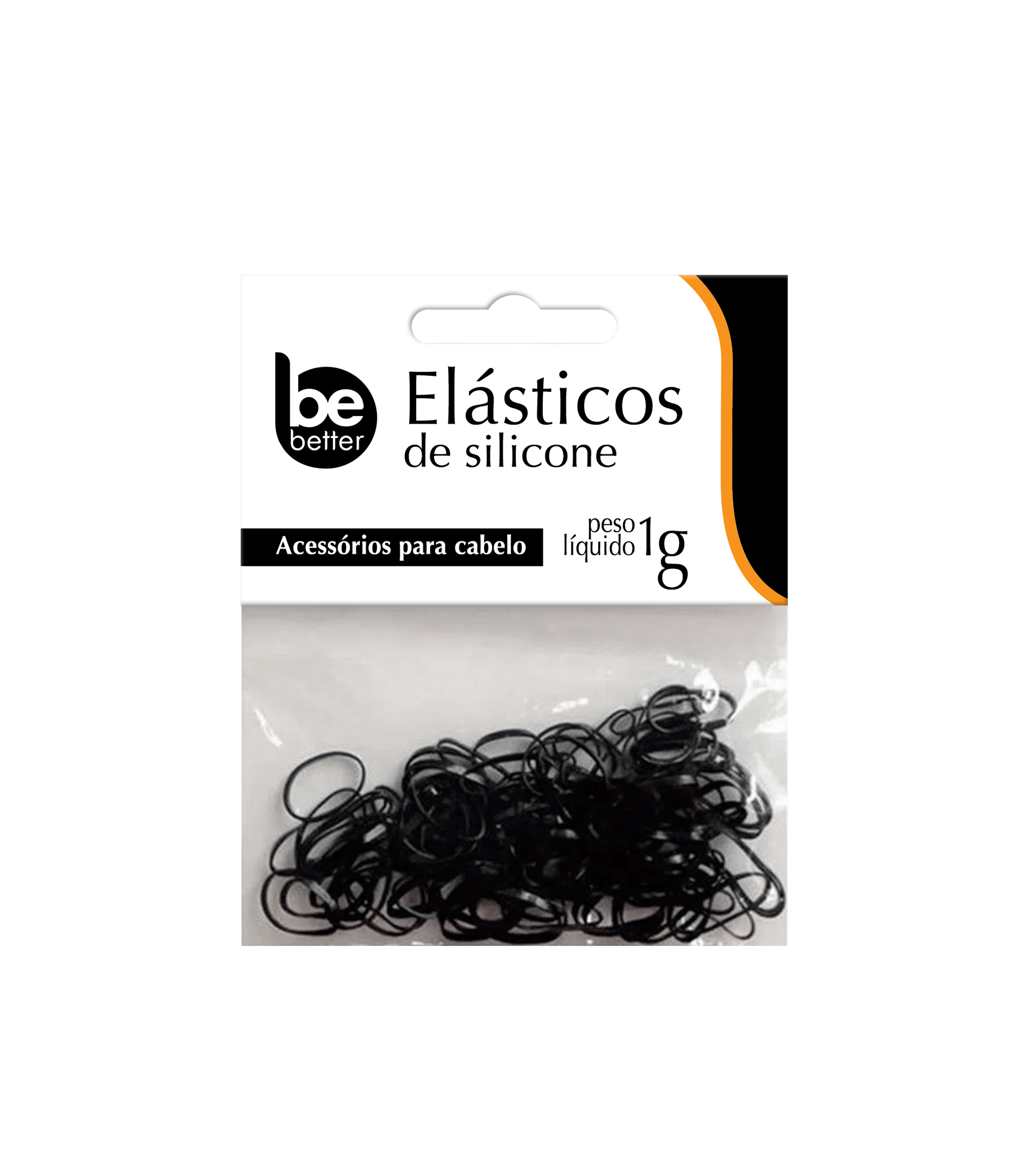 Elastico Preto Be Better 100Unidades