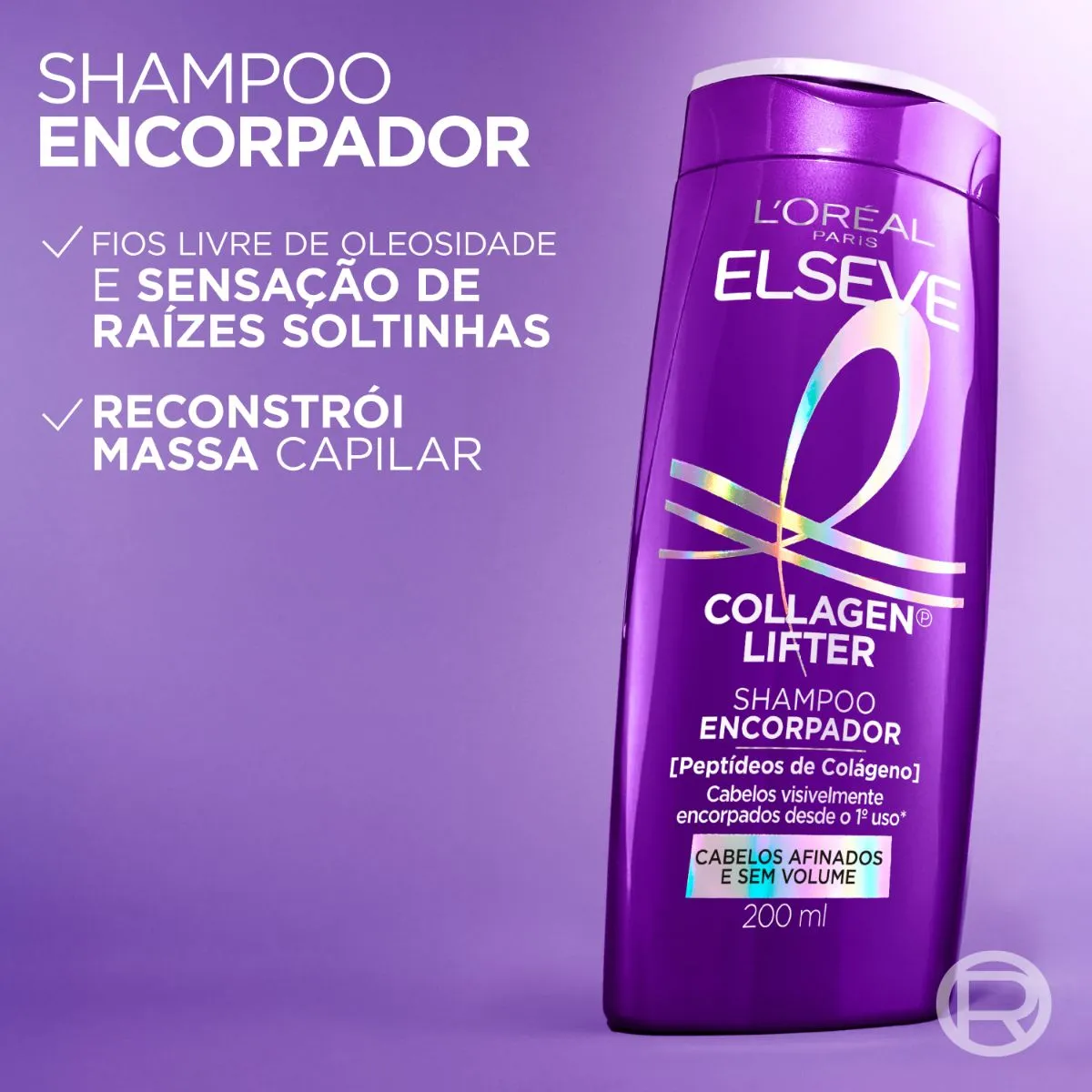 Elseve Collagen Lifter Shampoo Encorpador 200ml — foto 4
