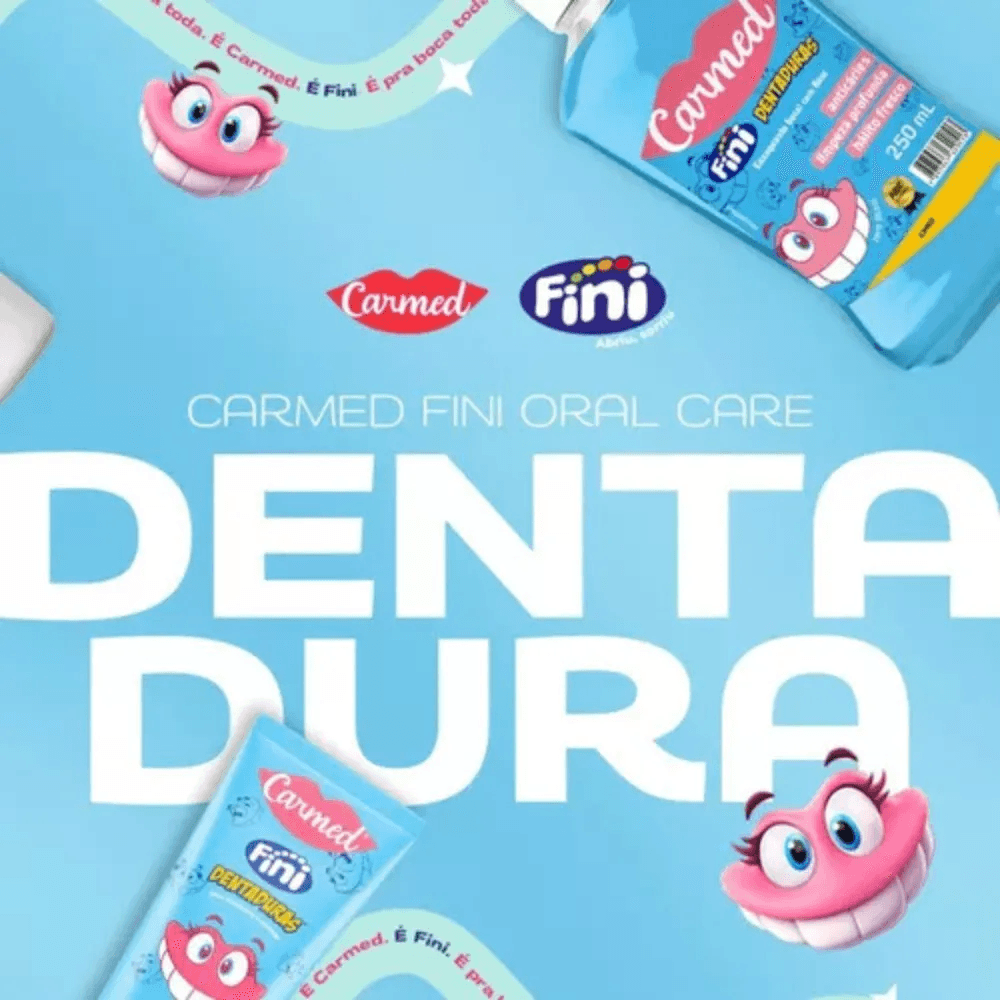 Enxaguante Bucal Carmed Fini Dentaduras com Flúor Zero Álcool 250ml — foto 2