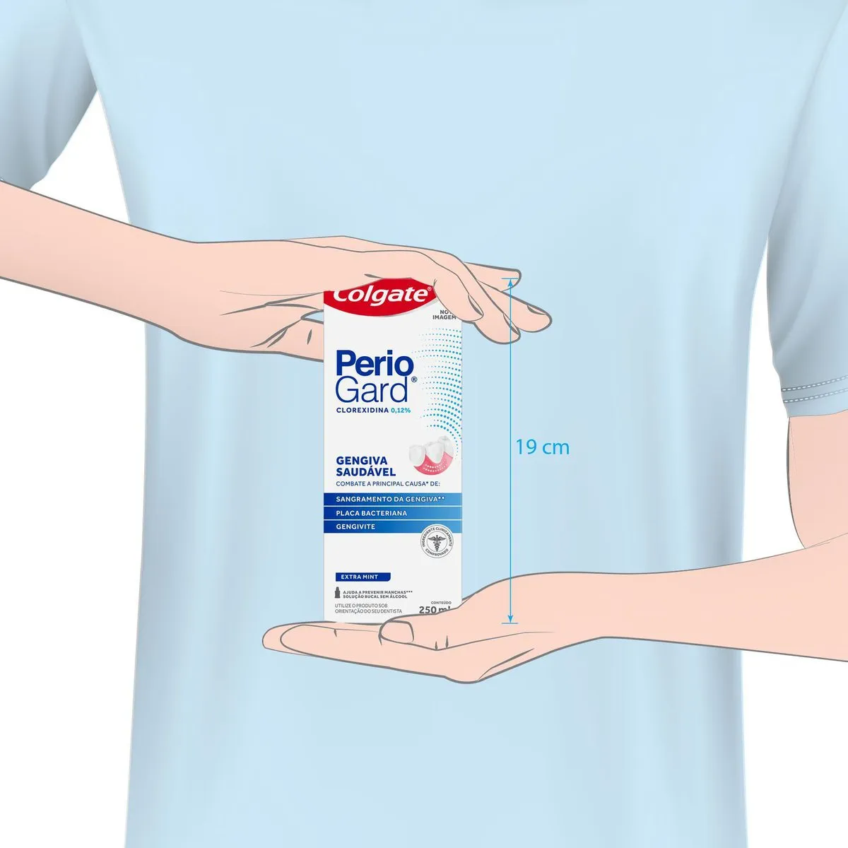 Enxaguante Bucal Colgate PerioGard Extra Mint Sem Álcool 250ml — foto 2