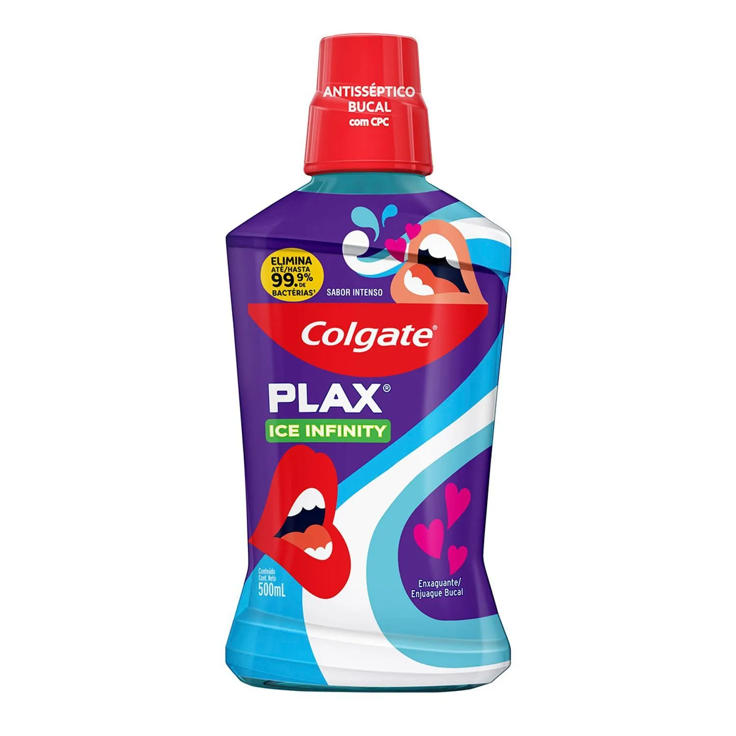 Enxaguante Bucal Colgate Plax Ice Infinity 500ml Promo Leve 500ml Pague 350ml