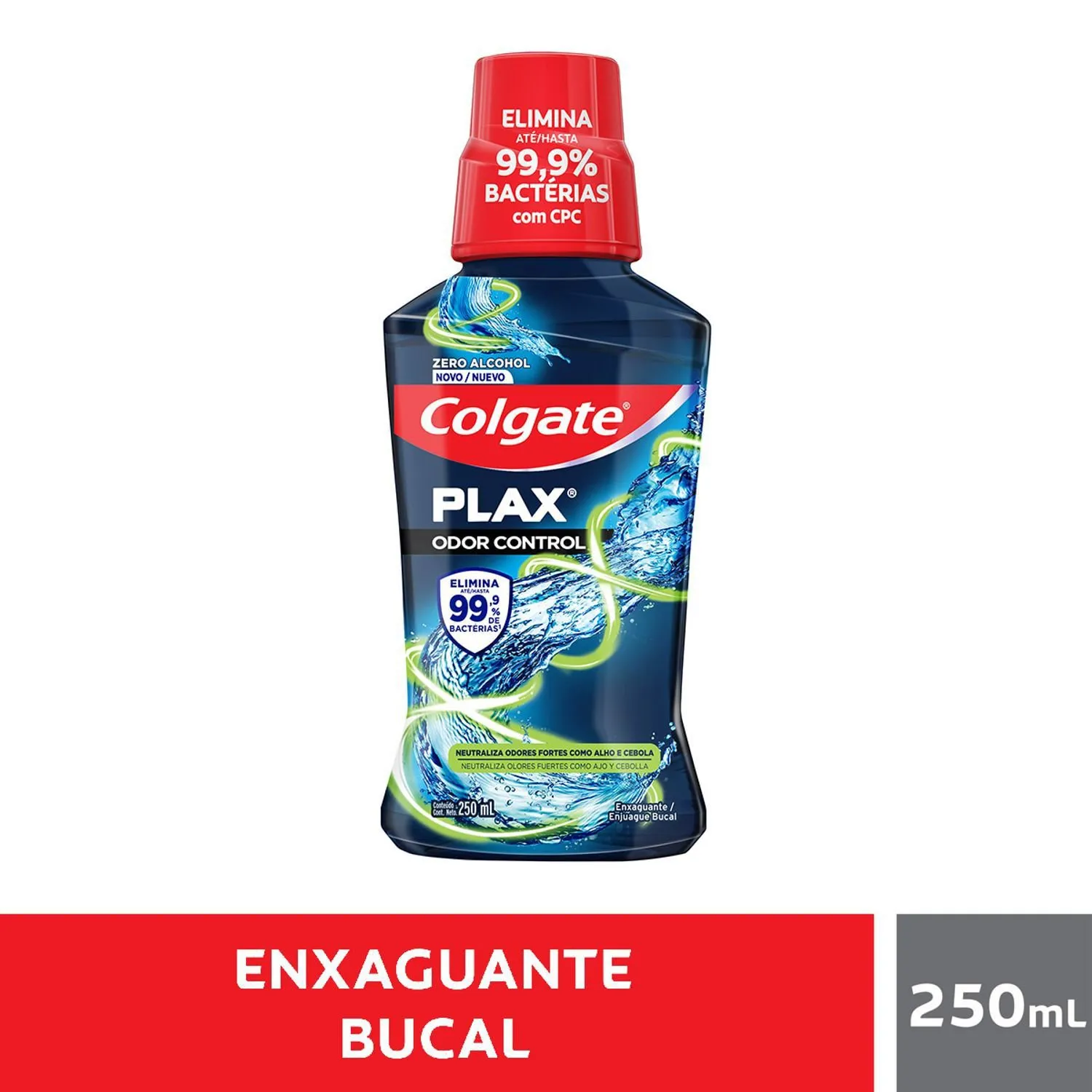Enxaguante Bucal Colgate Plax Odor Control Zero Álcool 250ml — foto 2