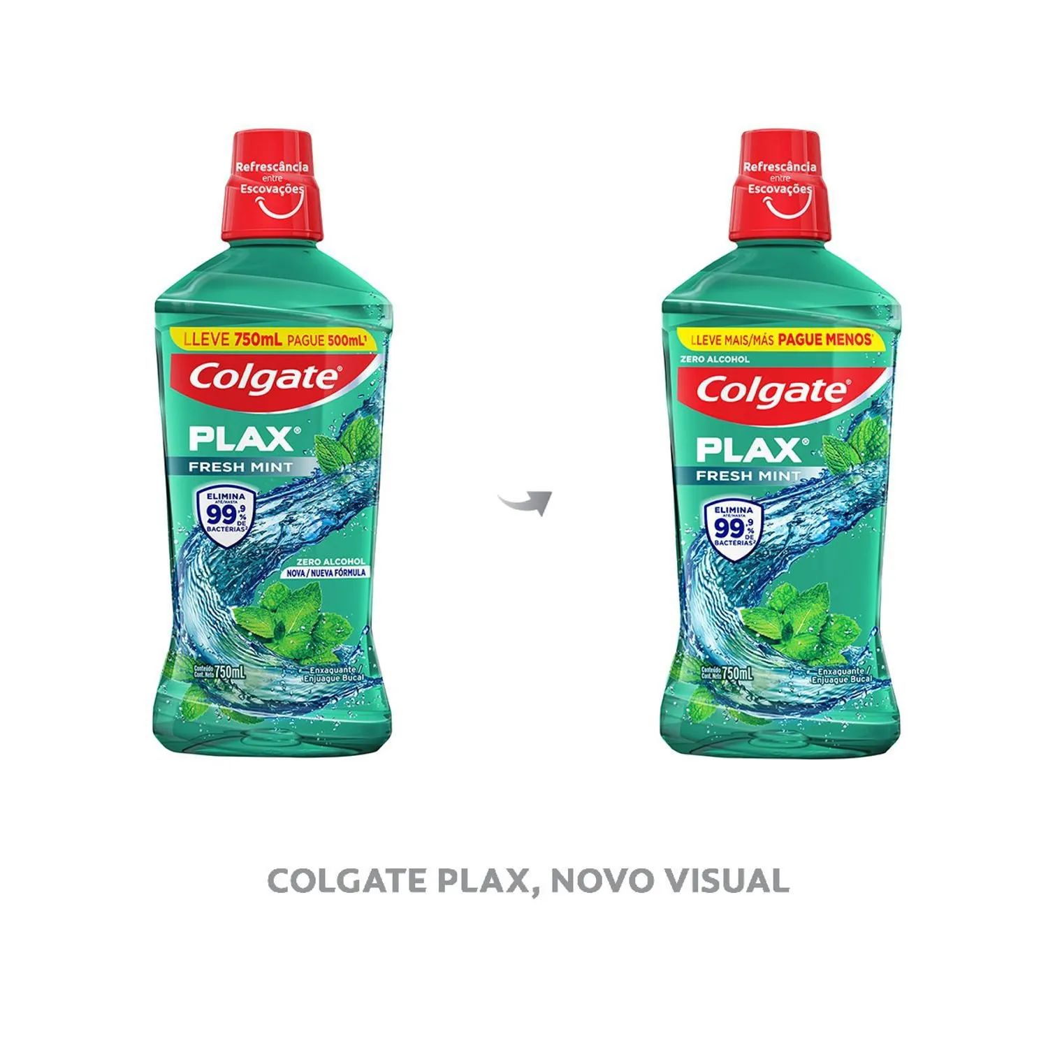 Enxaguante Bucal Colgate Plax Zero Álcool Sabor Fresh Mint 750ml — foto 6