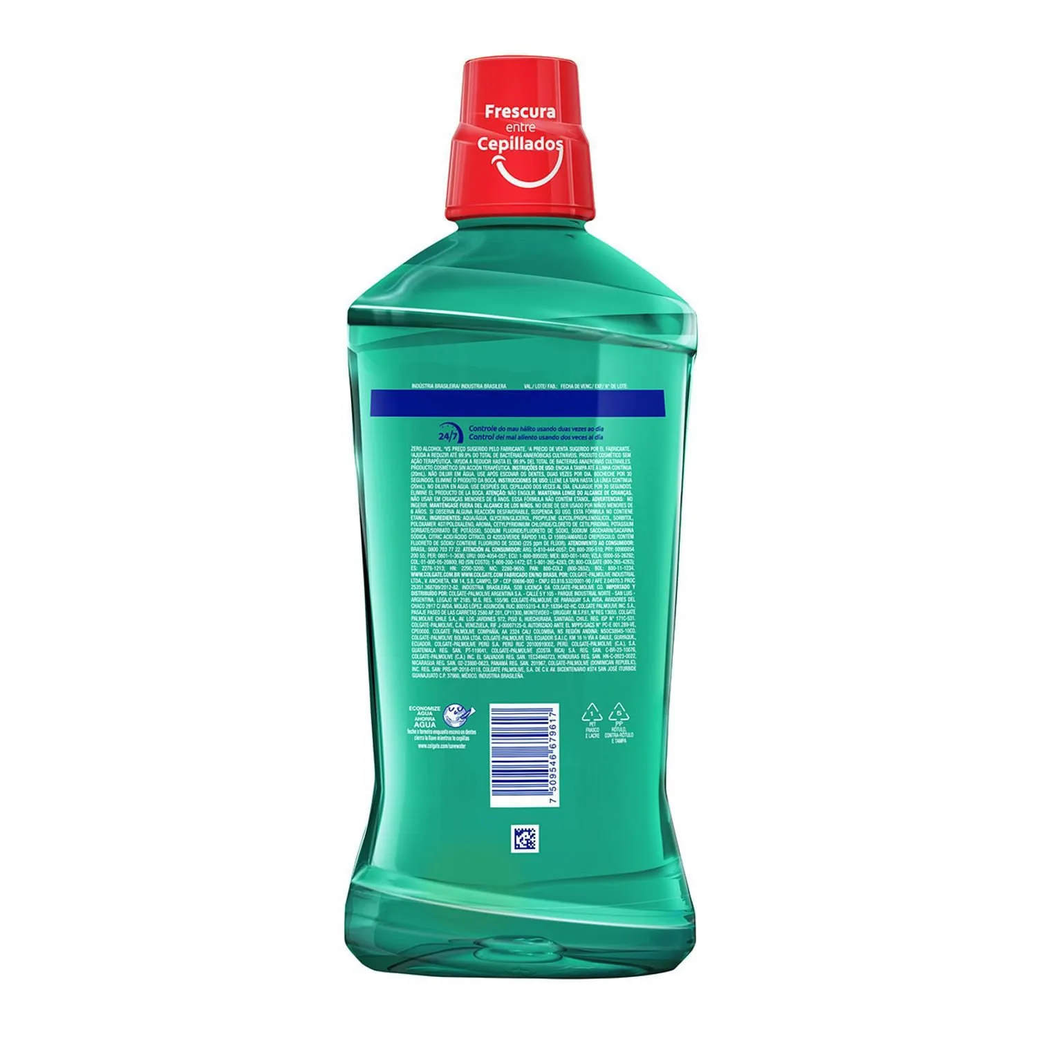 Enxaguante Bucal Colgate Plax Zero Álcool Sabor Fresh Mint 750ml — foto 3
