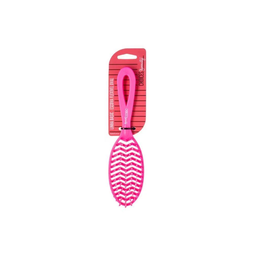 Escova De Cabelo Choices Beauty Flex Ova 1 Unidade