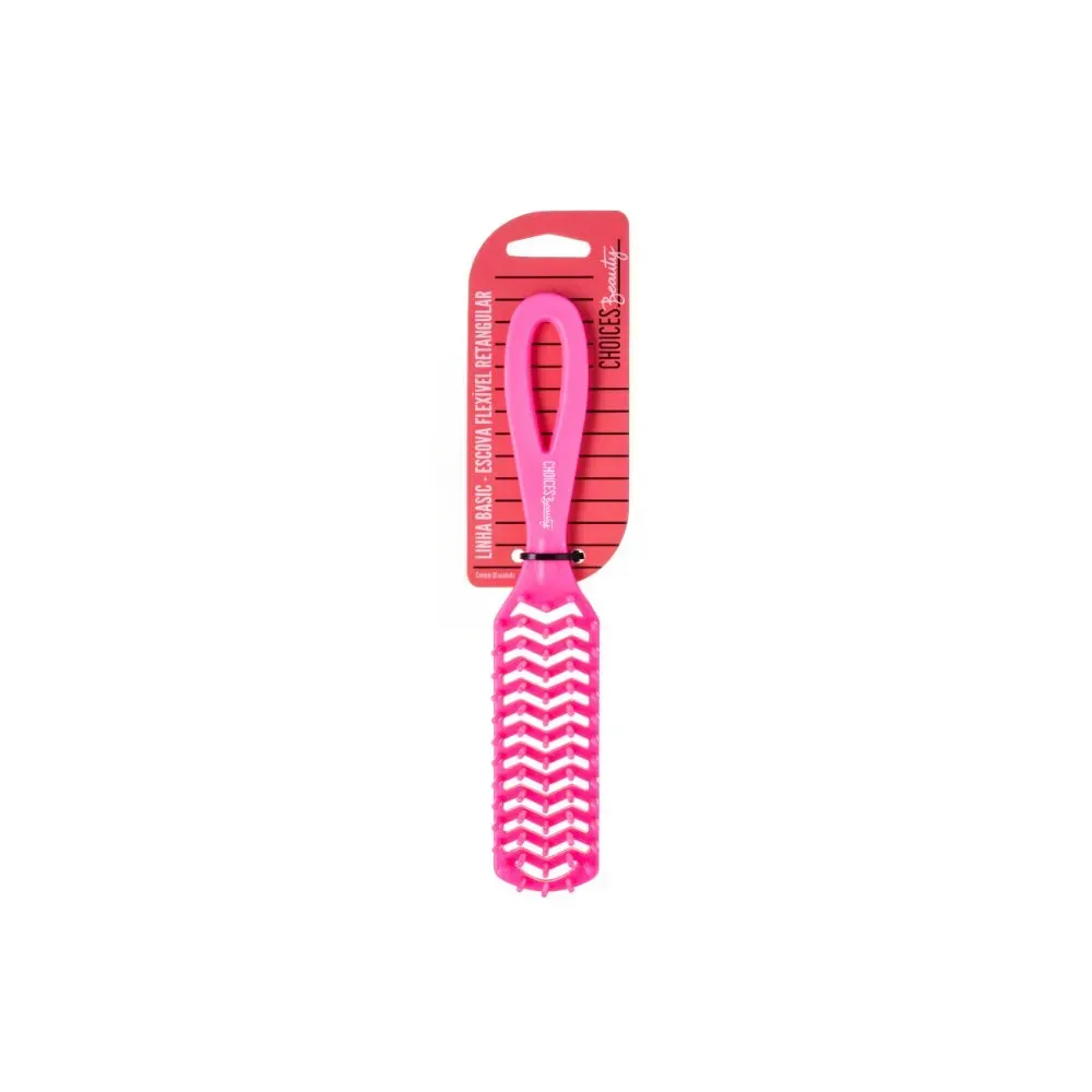 Escova De Cabelo Choices Beauty Flex Retangular 1 Unidade