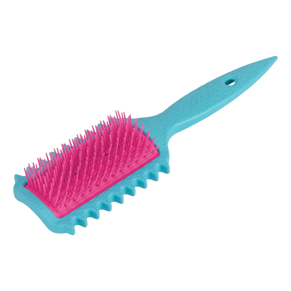 Escova De Cabelo Ricca Flex Fita Azul — foto 4