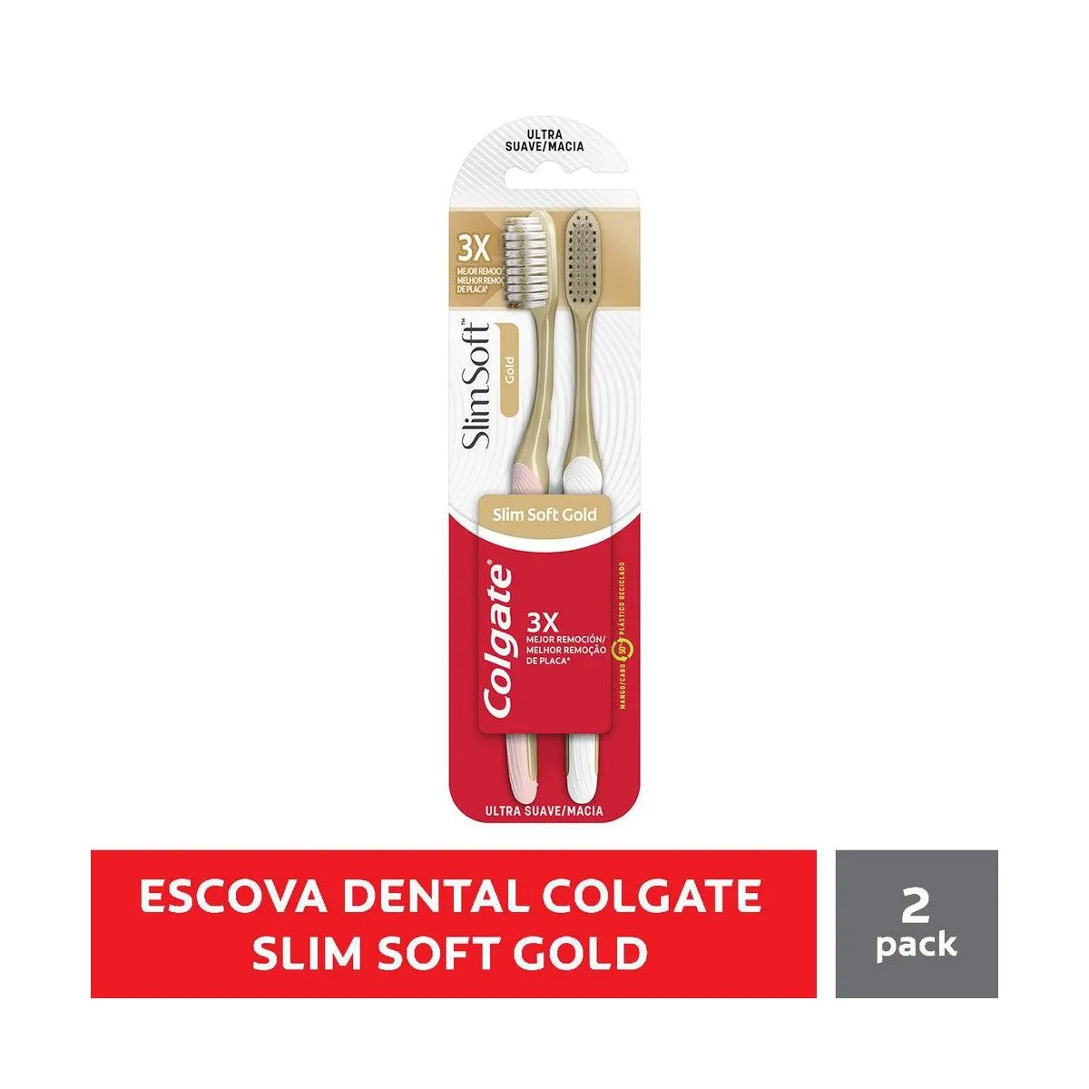 Escova de Dente Colgate Slim Soft Gold 2 unid — foto 9