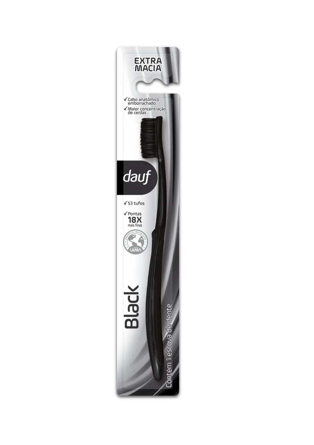 Escova De Dente Dauf Black Extra Macia