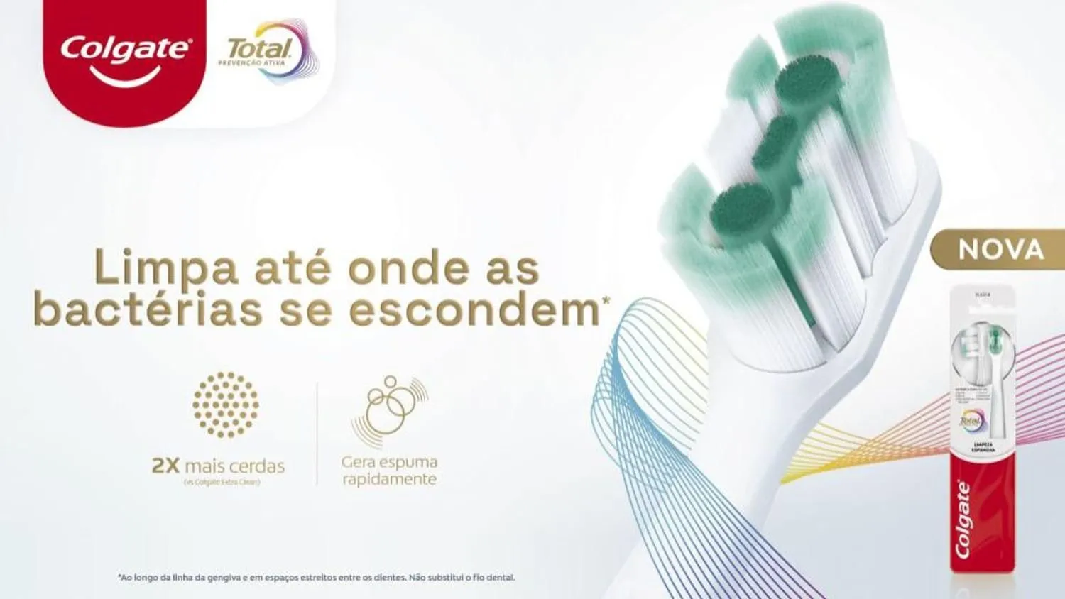 Escova Dental Colgate Total Limpeza Espumosa Cerdas Macia 2 Unidades — foto 9