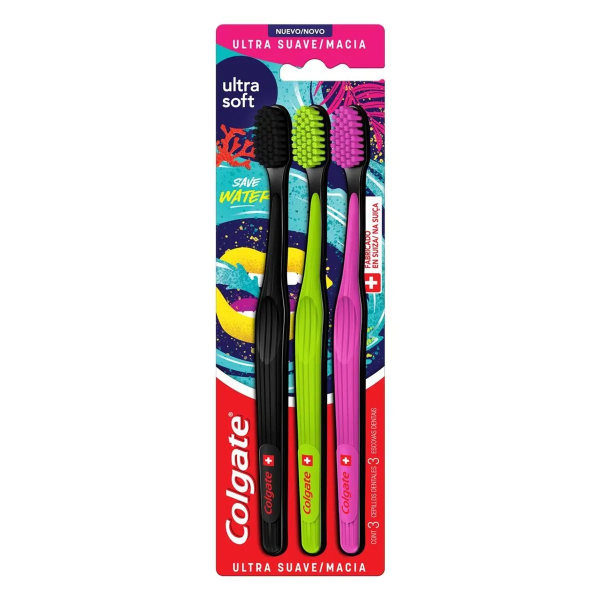 Escova Dental Colgate Ultra Soft Cerdas Ulta Macia 3 Unidades