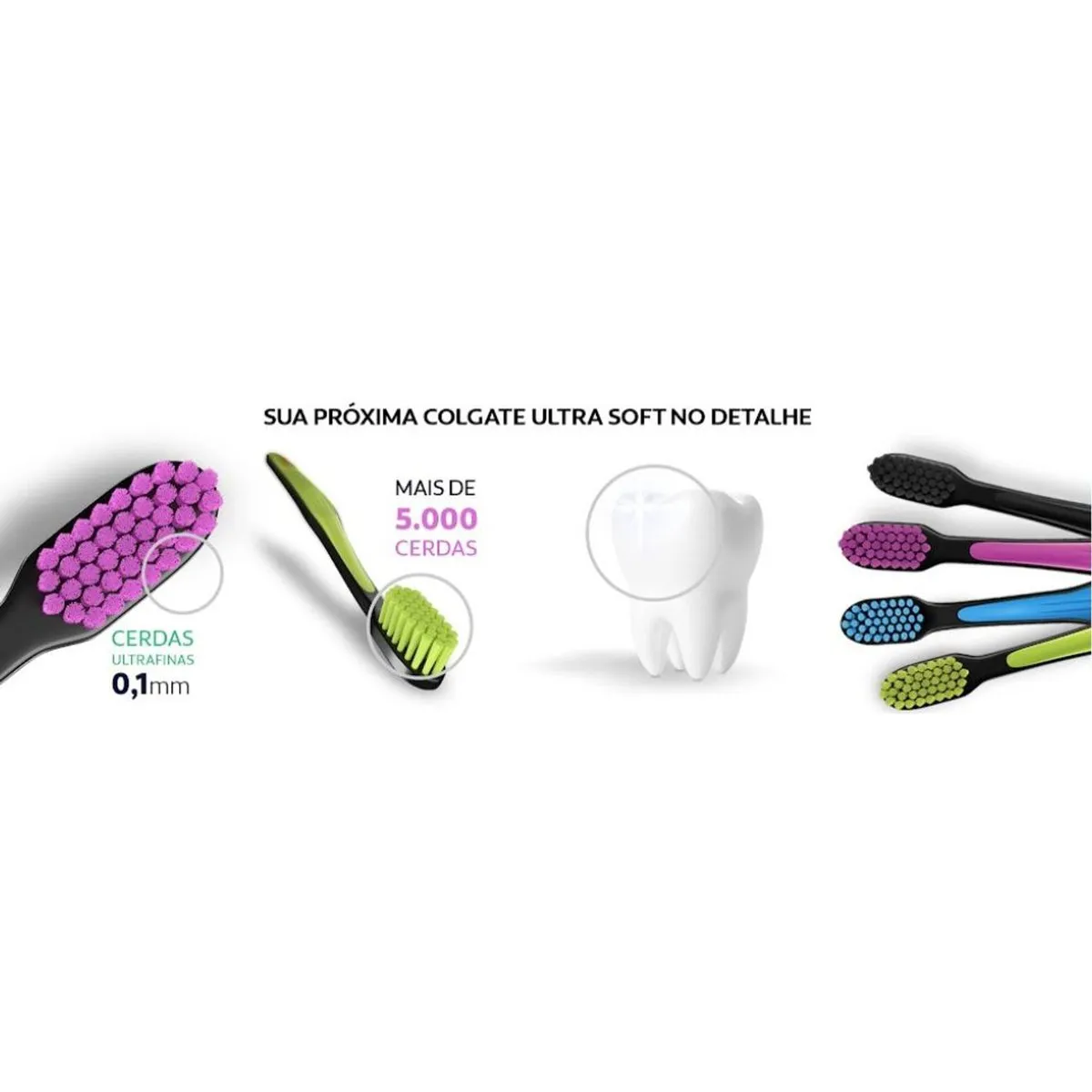 Escova Dental Colgate Ultra Soft Cerdas Ulta Macia 3 Unidades — foto 12