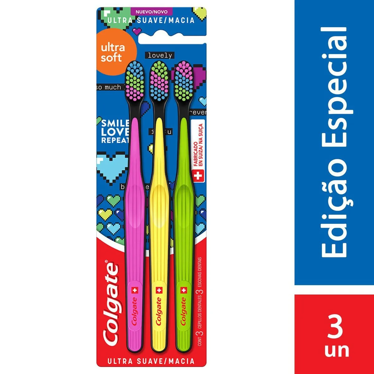 Escova Dental Colgate Ultra Soft Cerdas Ulta Macia 3 Unidades — foto 4