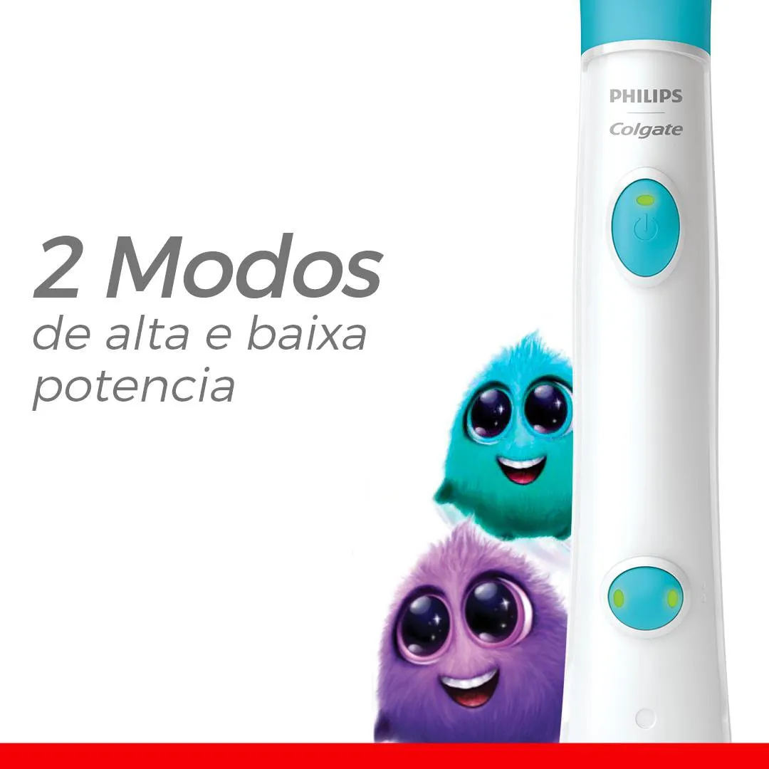 Escova Dental Elétrica Kids Philips Colgate SonicPro Bivolt 1 Unidade — foto 9