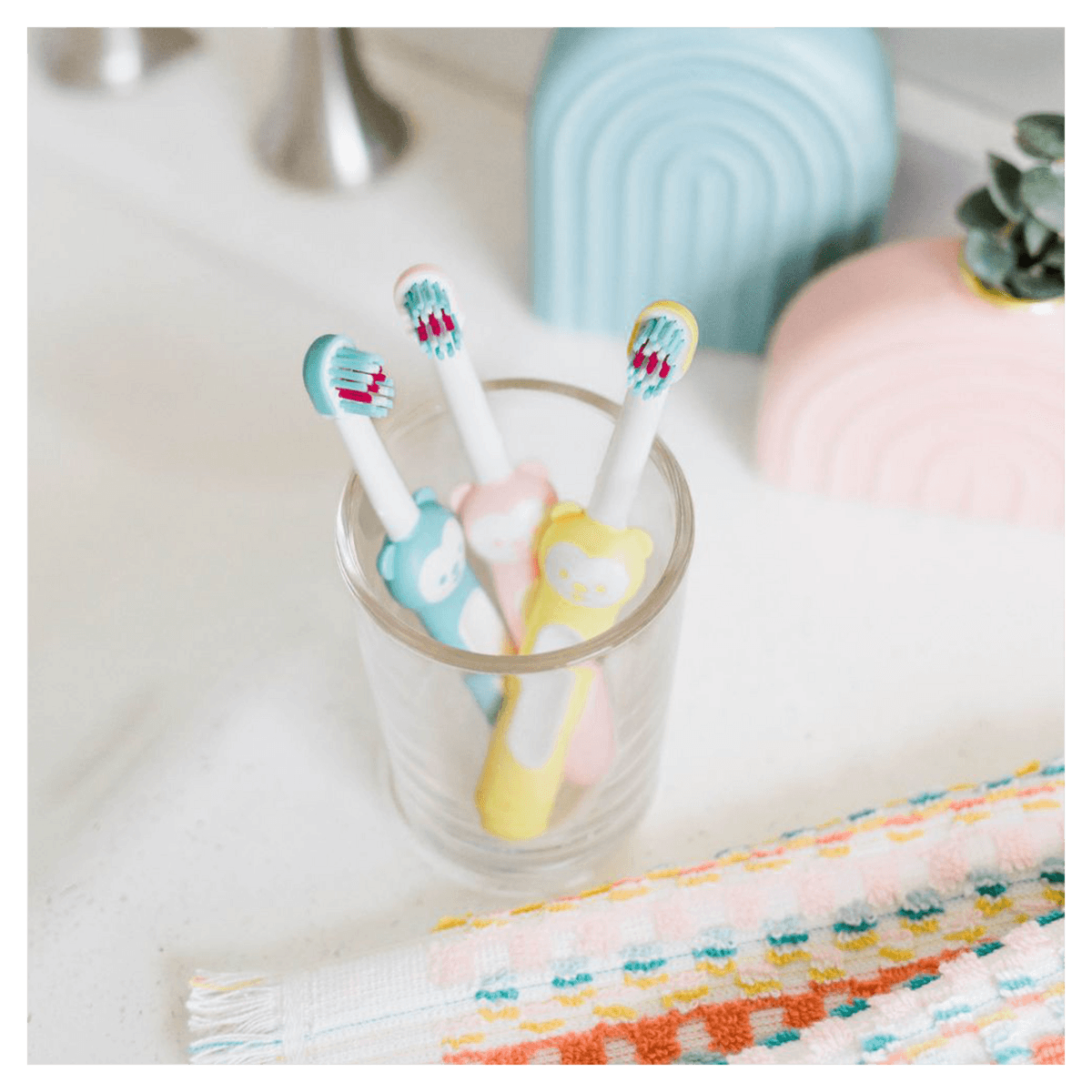 Escova Dental Infantil MAM Baby's Brush +6 meses Azul 1 Unidade