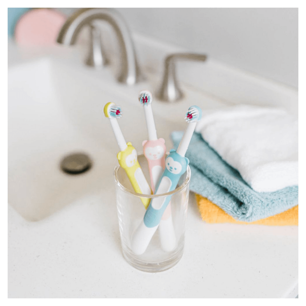 Escova Dental Infantil MAM Training Brush +6 meses Rosa 1 Unidade