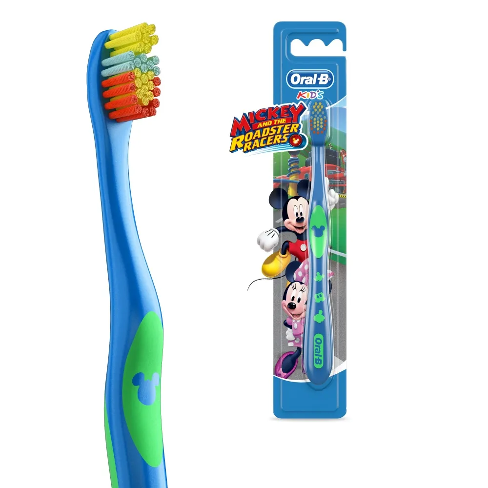 Escova Dental Infantil Oral-B Mickey Cerdas Macias +3 anos 1 Unidade
