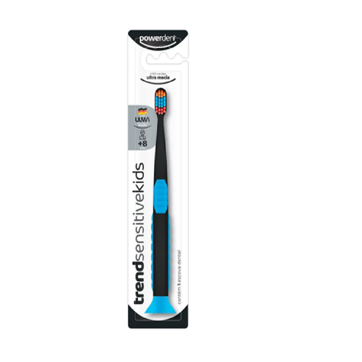 Escova Dental Infantil Powerdent Trends Sensitive Kids +8 anos Cerdas Macias 1 Unidade