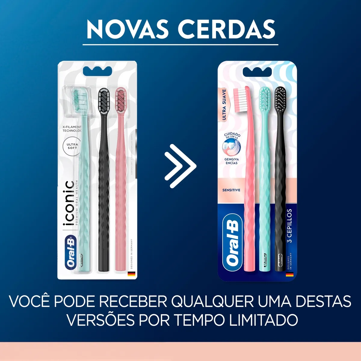 Escova Dental Oral-B Ultramacia Sensitive Iconic 3 Unidades — foto 6