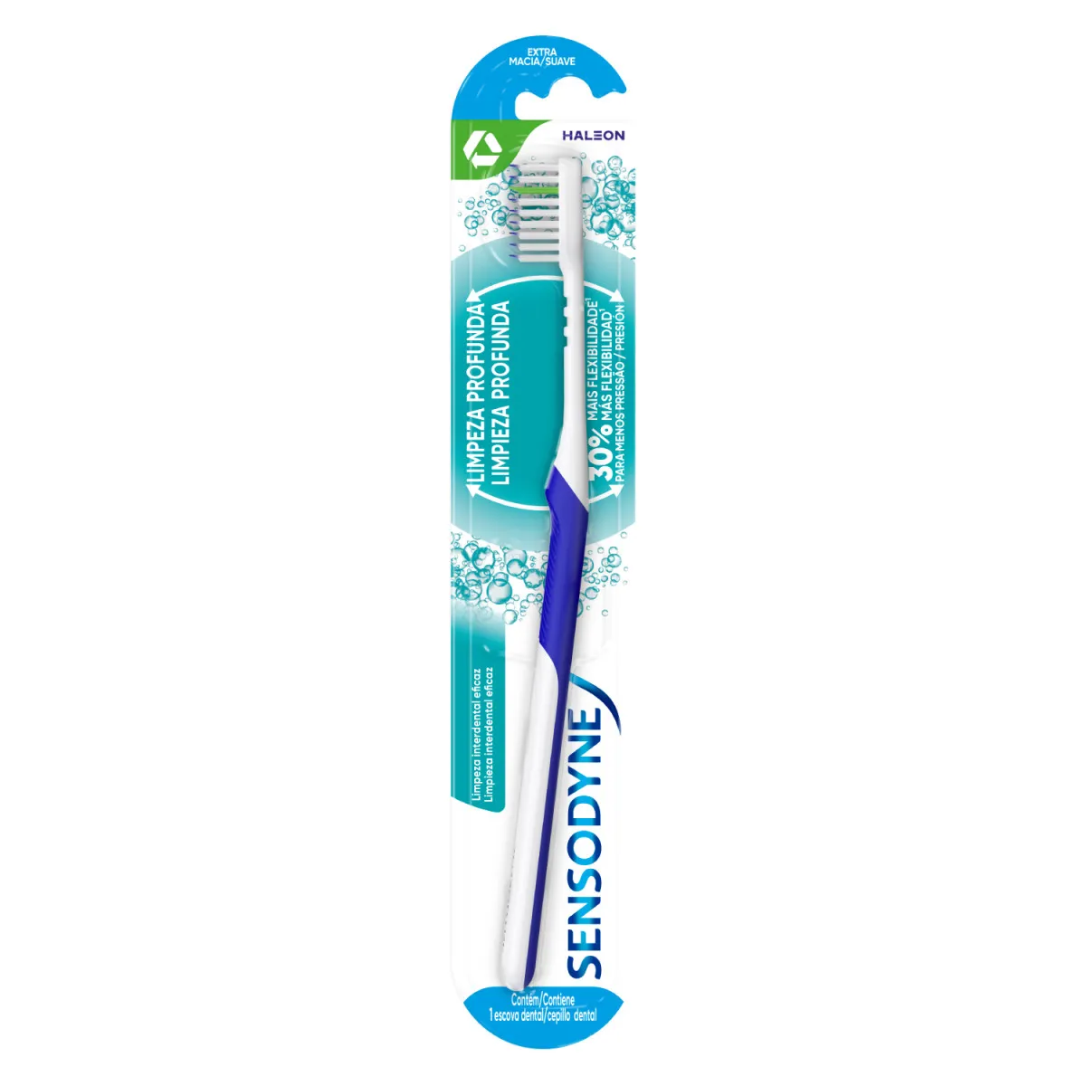 Escova Dental Sensodyne Limpeza Profunda Cerdas Extra Macias para Dentes Sensíveis 1 Unidade