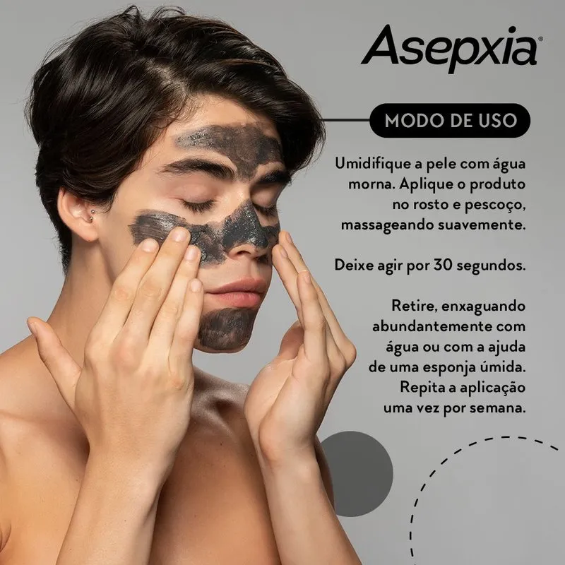 Esfoliante Facial Asepxia Carvão Detox Ácido Salicílico 120g — foto 8