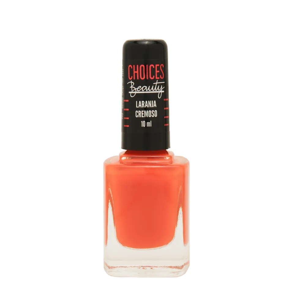 Esmalte Choices Beauty laranja cremoso 10ml Sem Blister