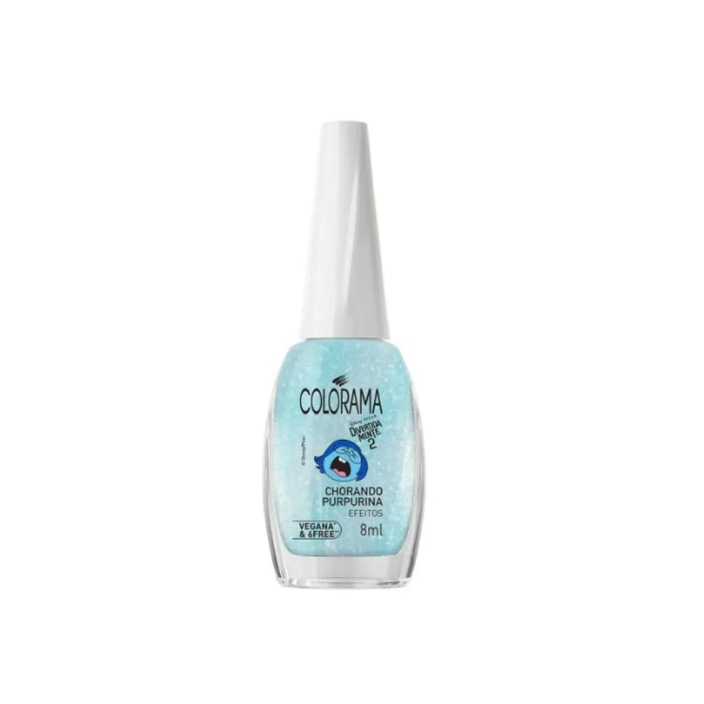 Esmalte Colorama Divertidamente 2 Chorando Purpurina Cintilante 8ml