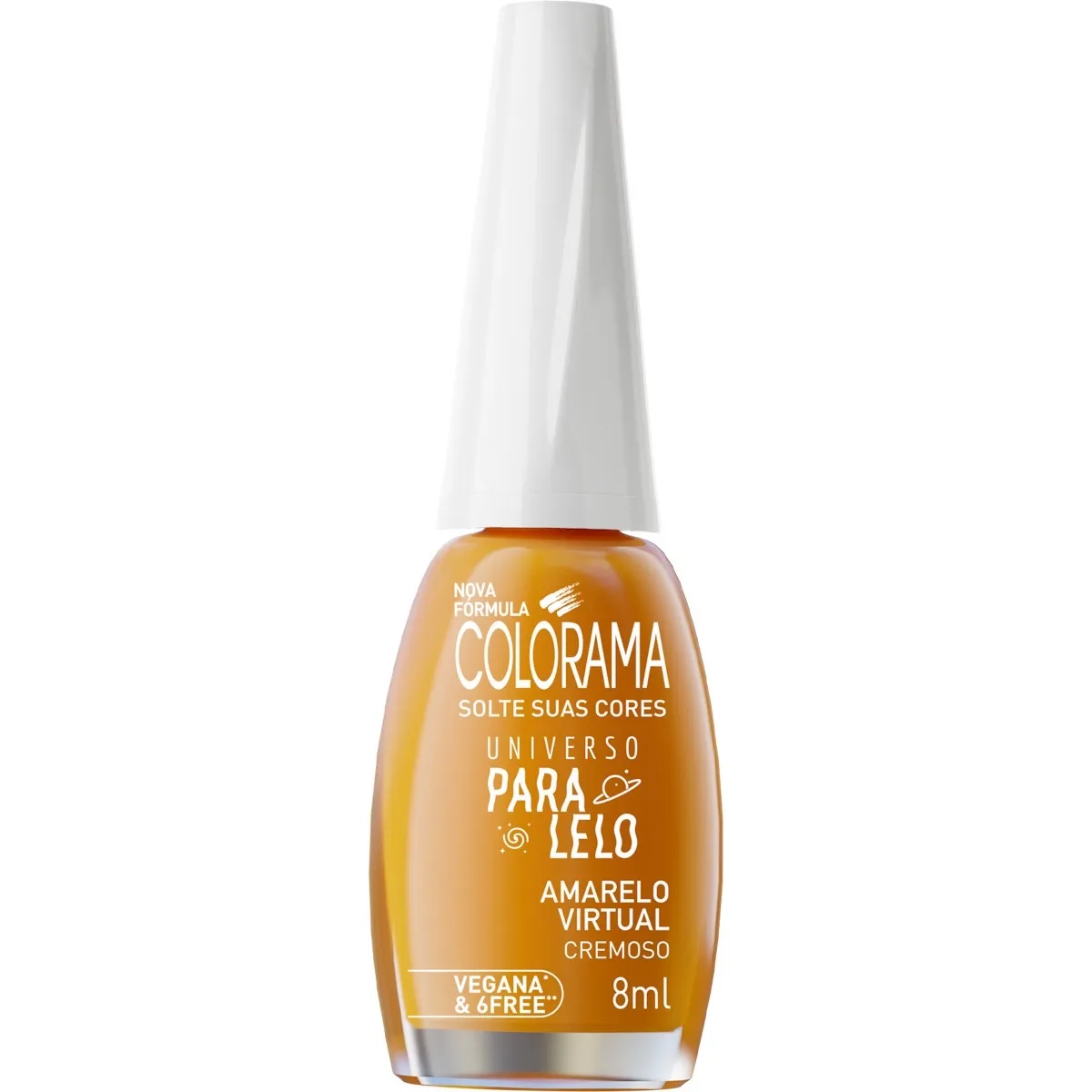 Esmalte Colorama Universo ParaLelo Amarelo Virtual Cremoso 8ml