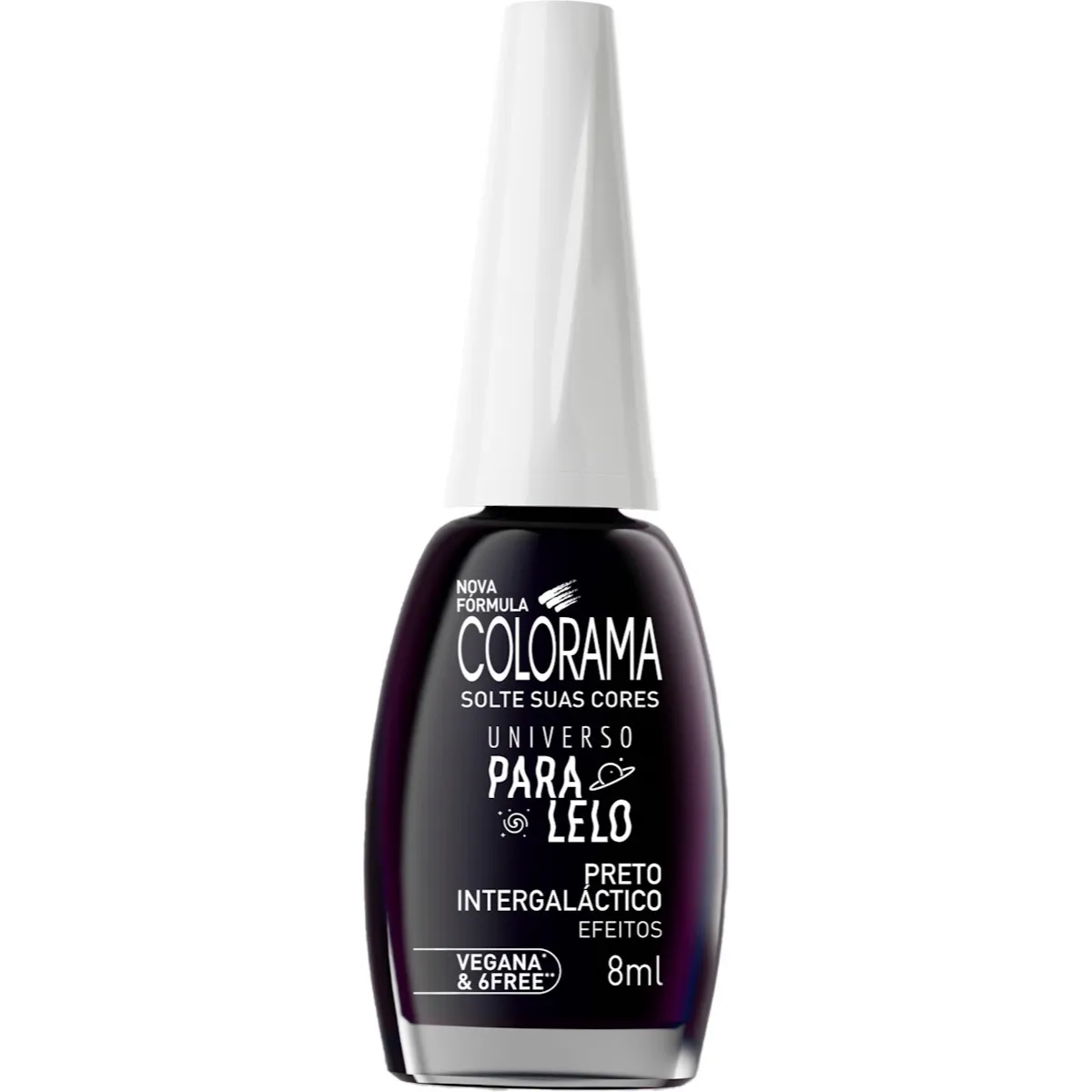 Esmalte Colorama Universo ParaLelo Preto Intergaláctico Efeitos 8ml