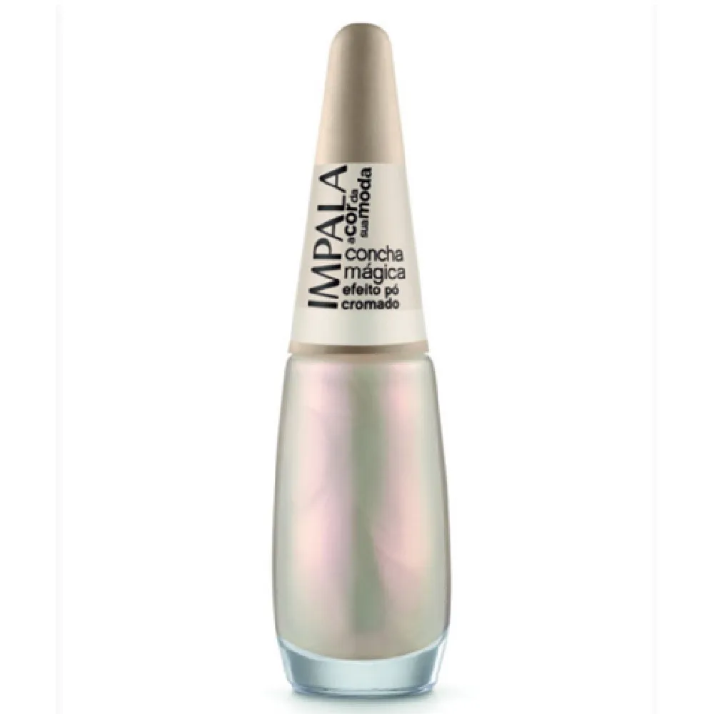 Esmalte Impala A Cor Da Moda Concha Magica Efeito Po Cromado 7,5ml