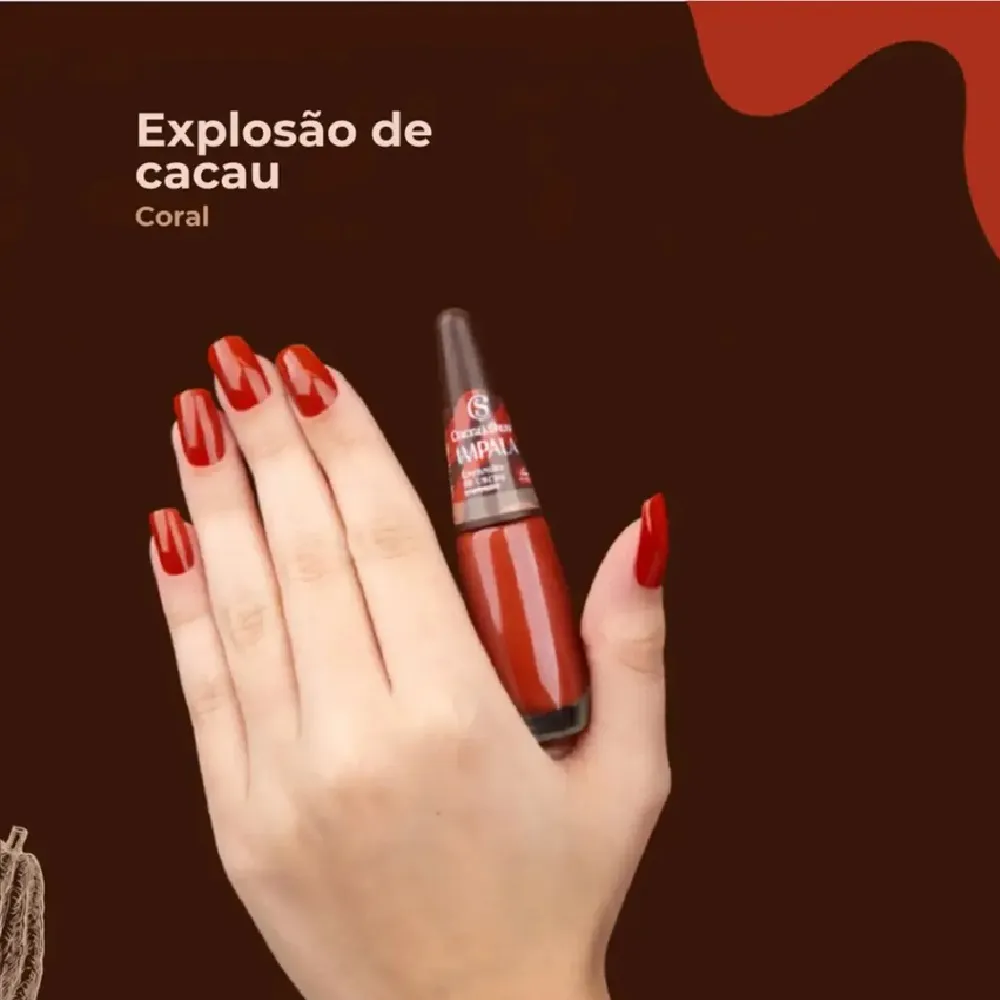 Esmalte Impala Cacau Show Cremoso Explosao De Cacau 7,5ml — foto 4