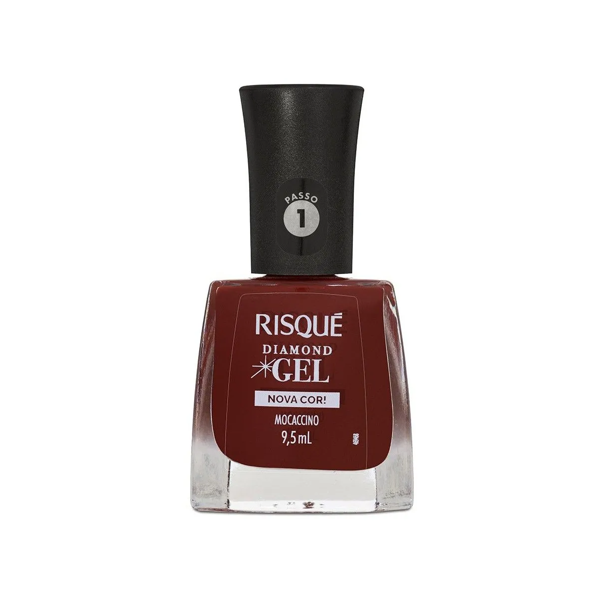 Esmalte Marrom Risqué Diamond Gel Mocaccino Cremoso 9,5ml