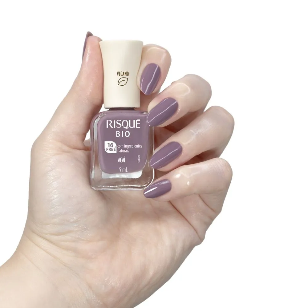 Esmalte Risqué Bio Açaí Cremoso Vegano 9ml — foto 2