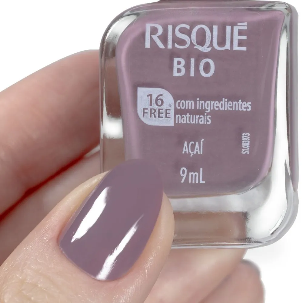 Esmalte Risqué Bio Açaí Cremoso Vegano 9ml — foto 3