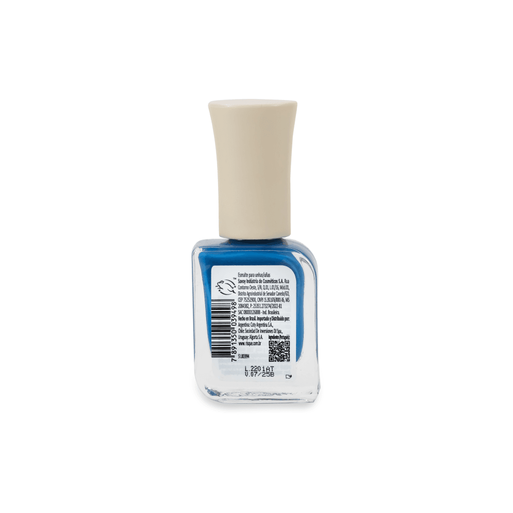 Esmalte Risqué Bio Oceano Azul Cremoso Vegano 9ml — foto 5