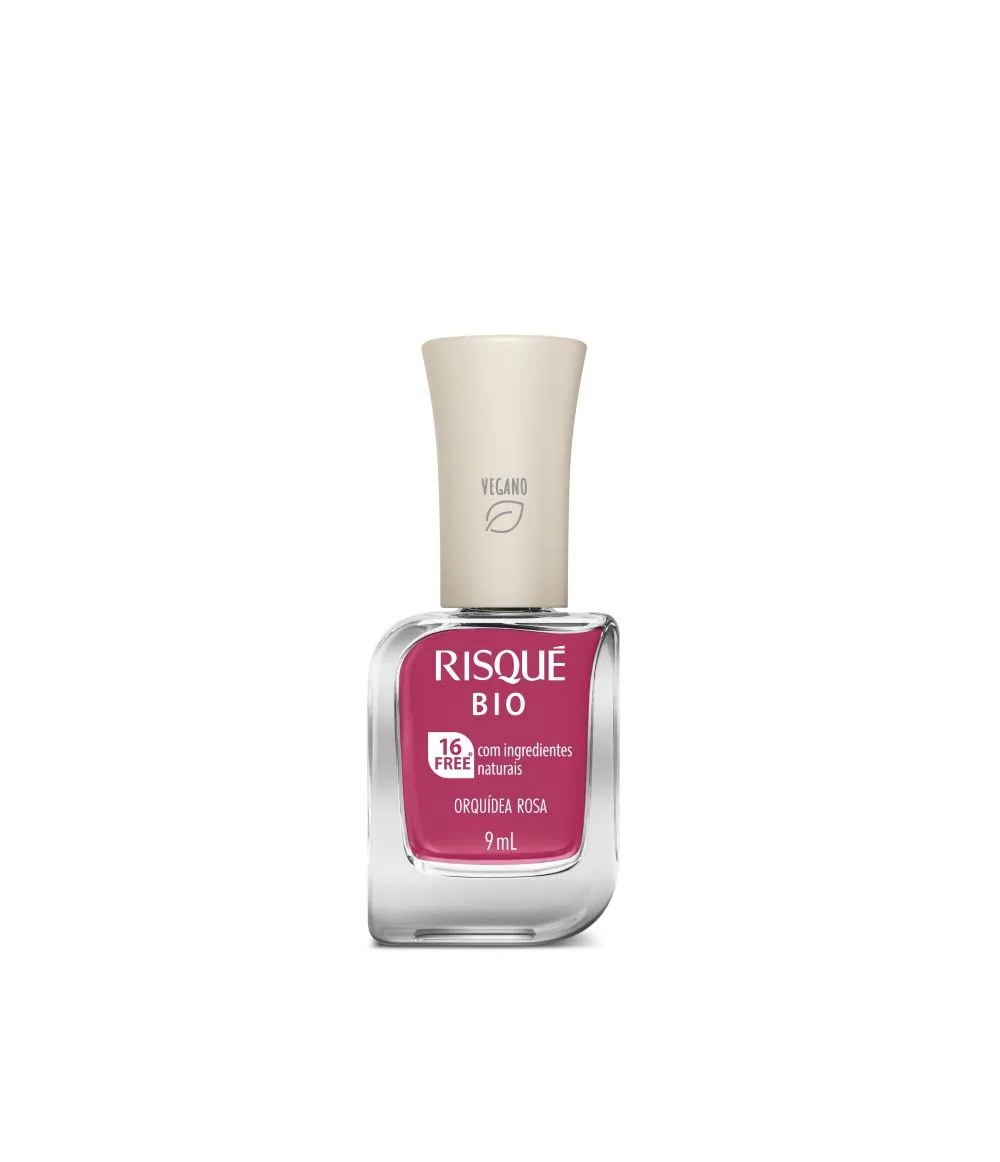 Esmalte Risqué Bio Orquídea Rosa Cremoso Vegano 9ml