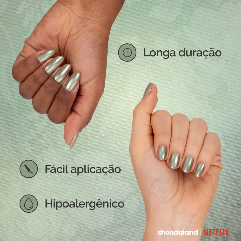 Esmalte Risqué Bridgerton Uma Abelha Me Contou Metálico 8ml — foto 4