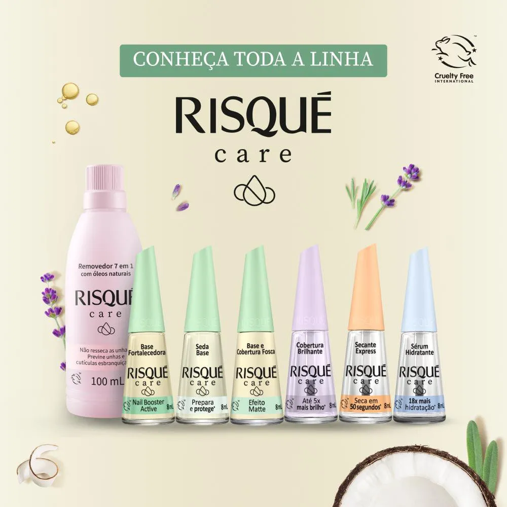 Esmalte Risqué Care Base e Cobertura Efeito Matte 8ml — foto 5
