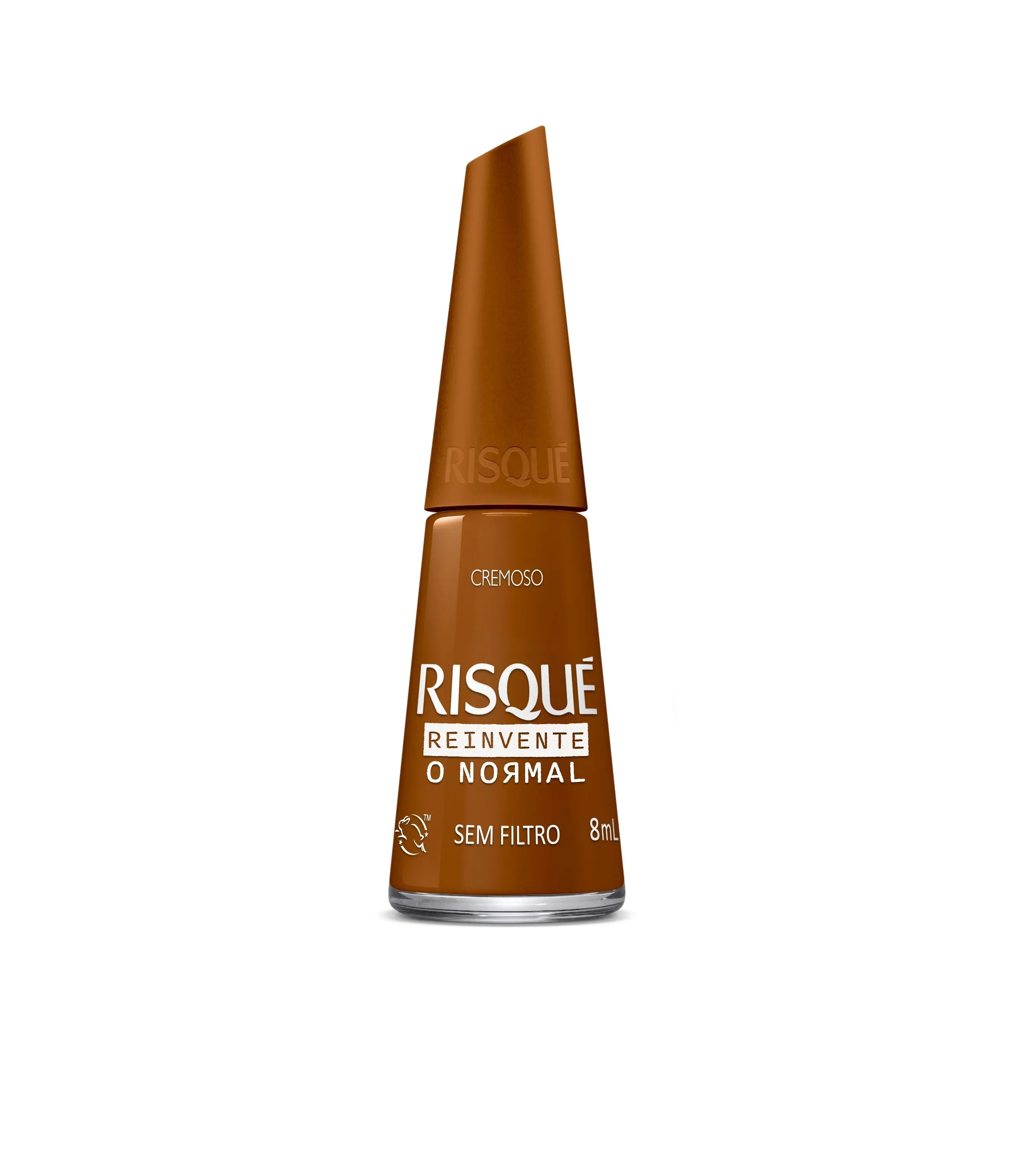 Esmalte Risqué cremoso nude Sem Filtro 8ml