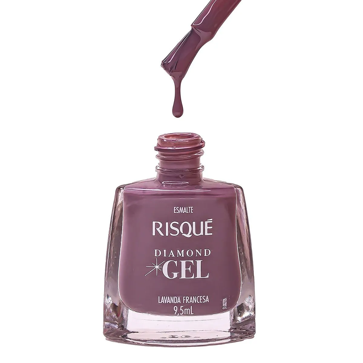 Esmalte Risqué Diamond Gel Lavanda Francesa Cremoso 9,5ml — foto 6