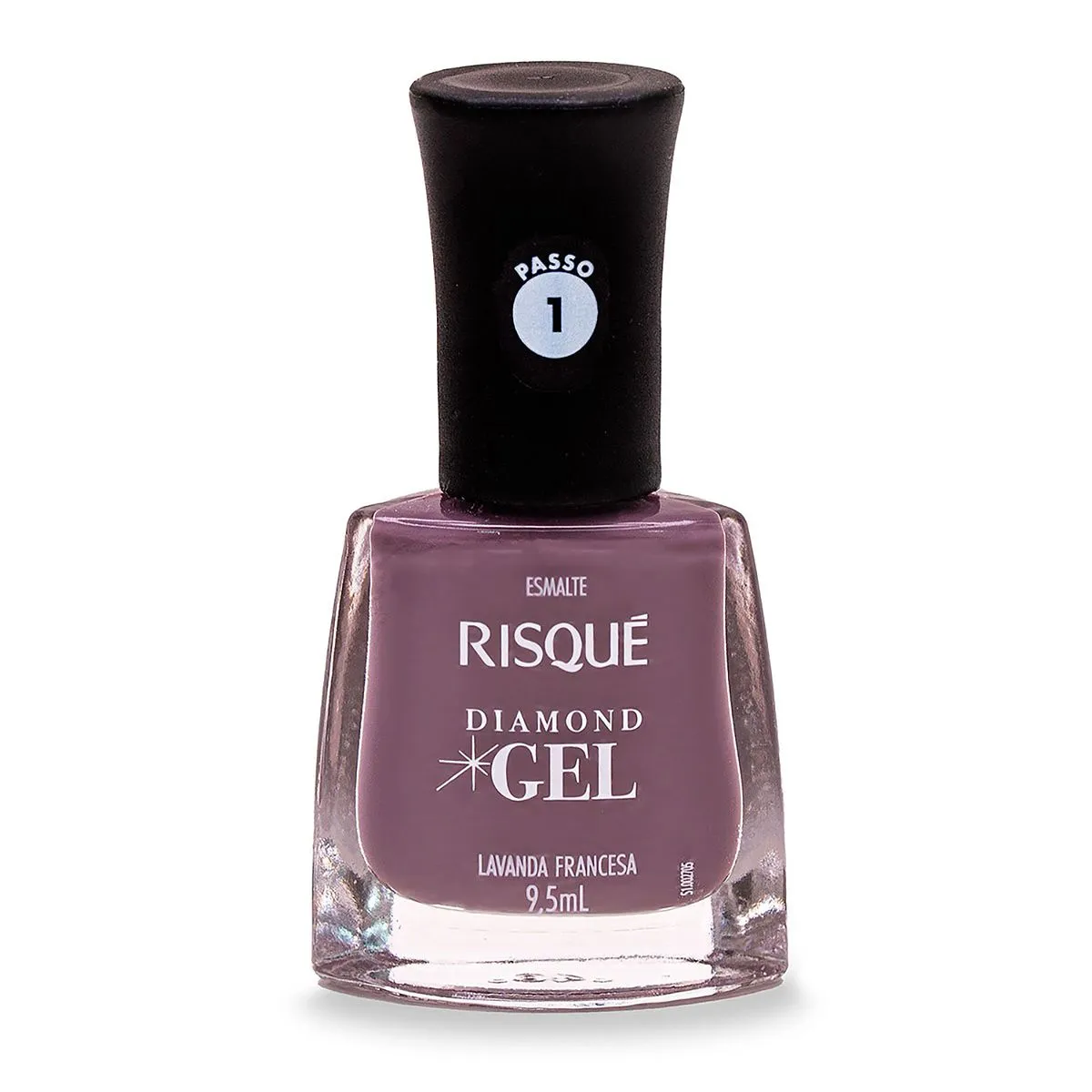 Esmalte Risqué Diamond Gel Lavanda Francesa Cremoso 9,5ml — foto 2