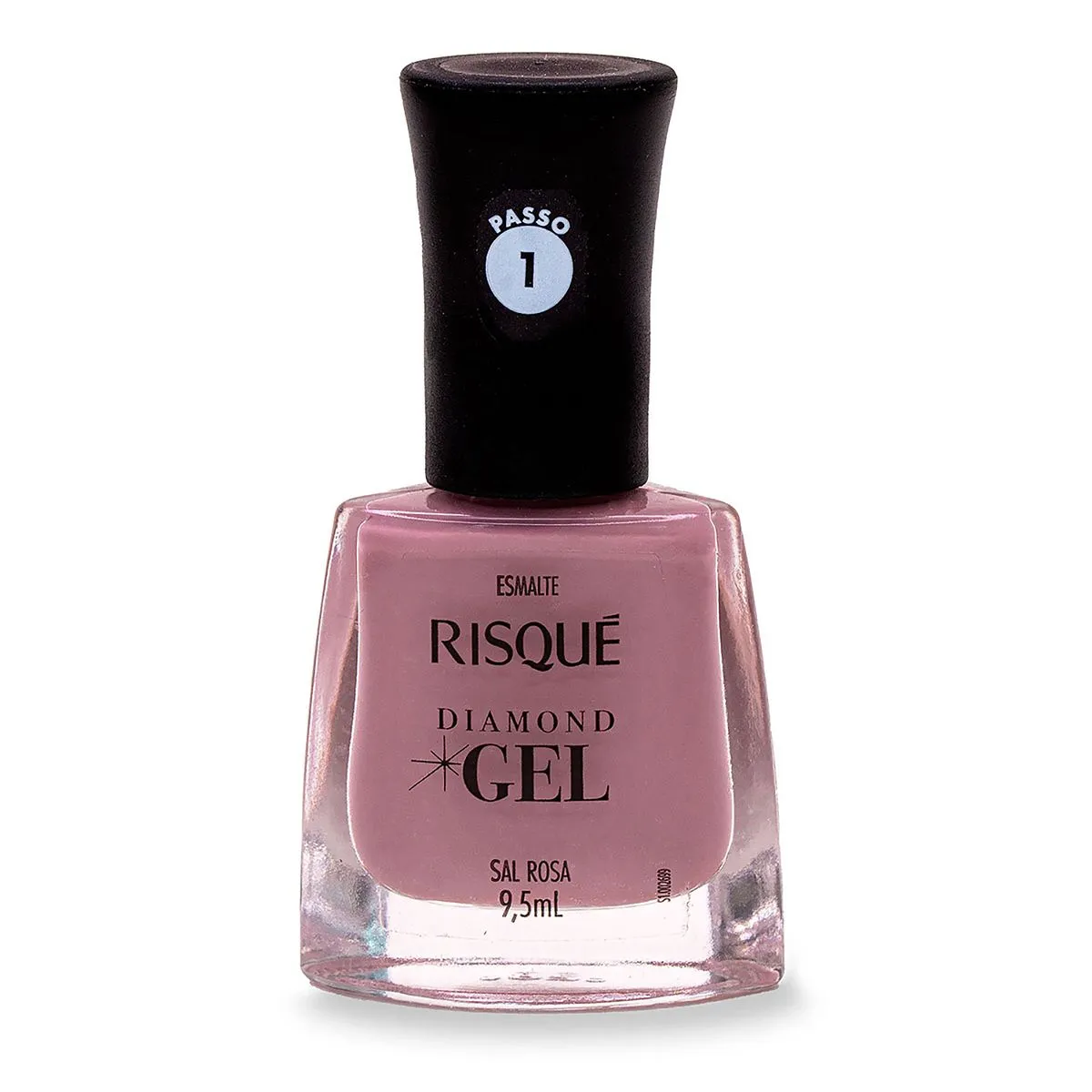 Esmalte Risqué Diamond Gel Sal Rosa Cremoso 9,5ml — foto 2
