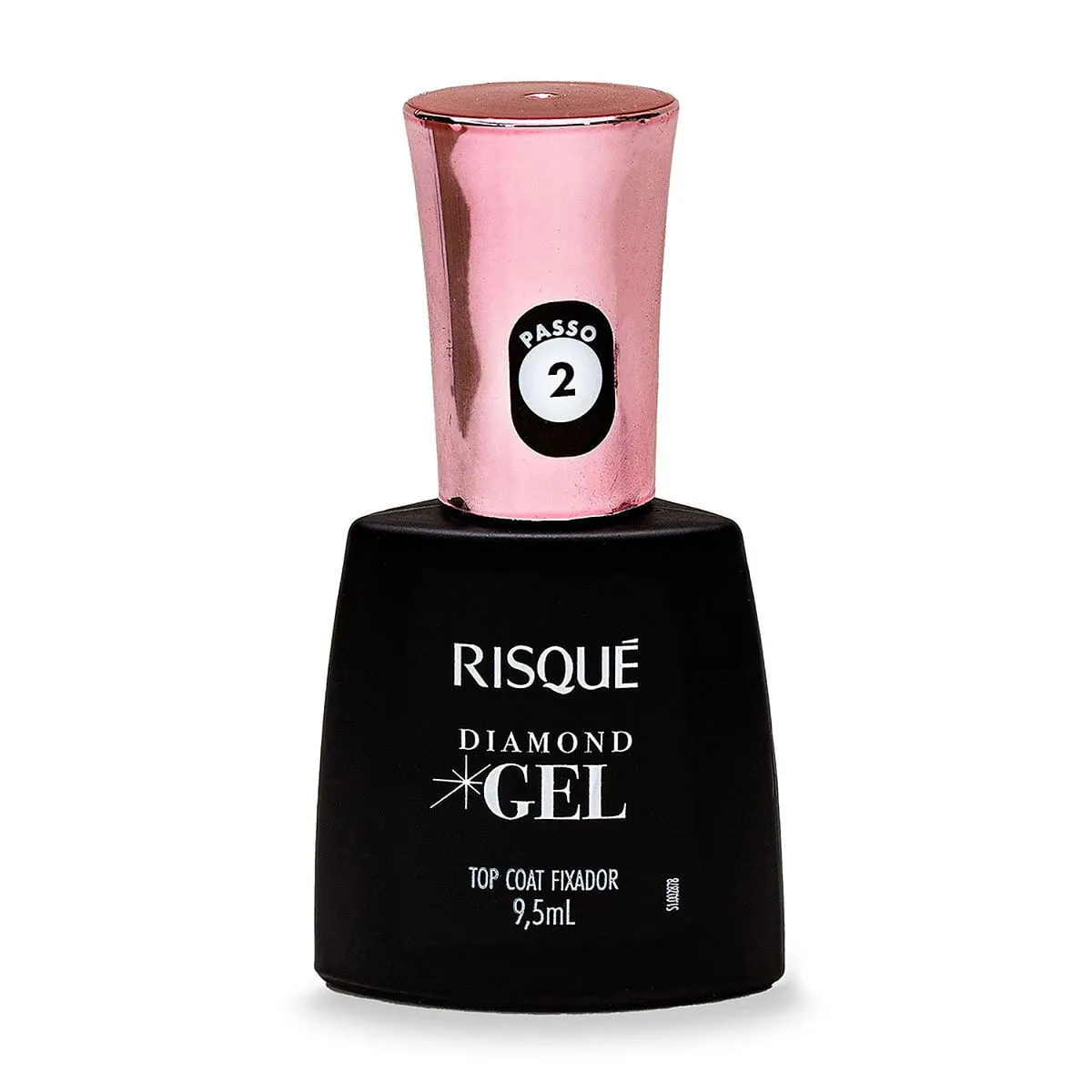 Esmalte Risqué Diamond Gel Top Coat Fixador Incolor 9,5ml