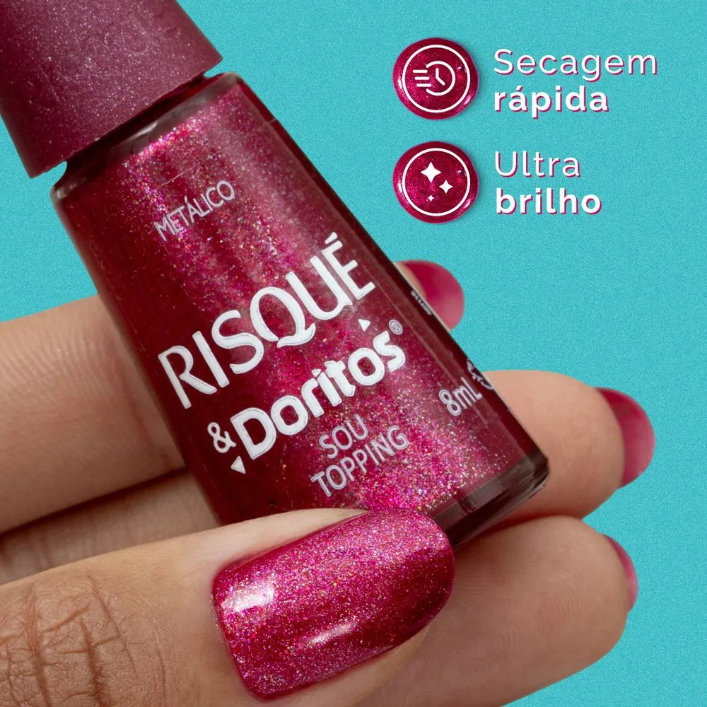 Esmalte Risque Doritos Sou Topping 8Ml — foto 3